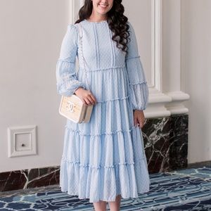 Dainty Jewells Bella Blue midi dress. Size small. Excellent condition.